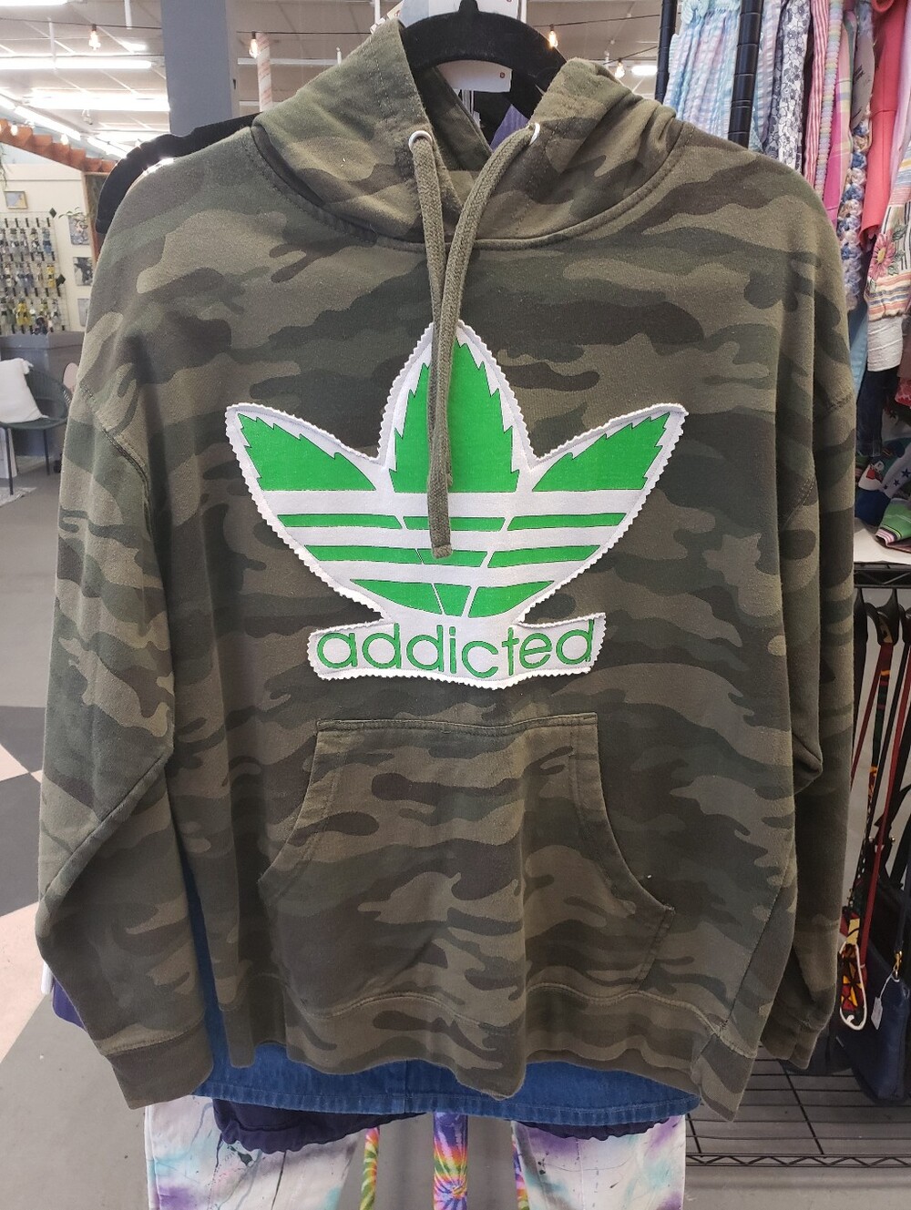 Upcycled Camo Camouflage Sweatshirt
